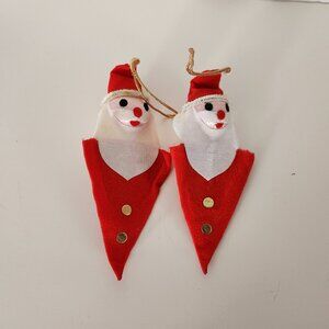 Vintage Santa Ornaments